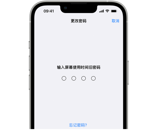 永清iPhone屏幕维修分享iPhone屏幕使用时间密码忘记了怎么办 