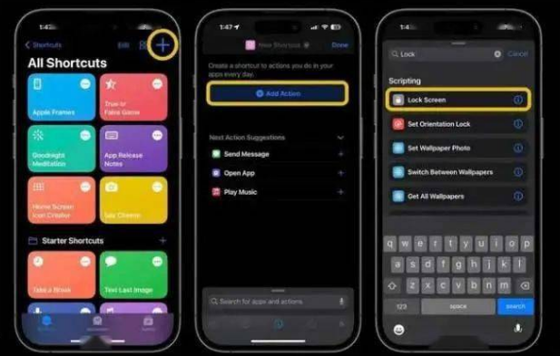 永清苹果14锁屏维修店分享iPhone14升级iOS16.4后如何创建锁屏快捷方式 