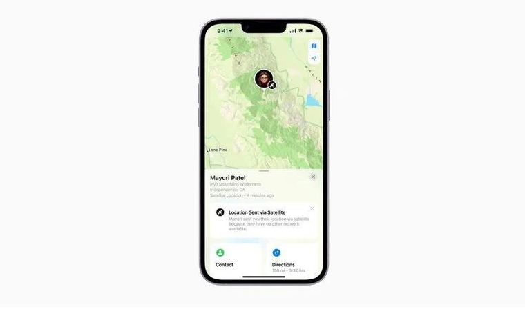 永清苹果14维修分享iPhone14系列中 FindMy功能通过卫星分享位置方法教程 